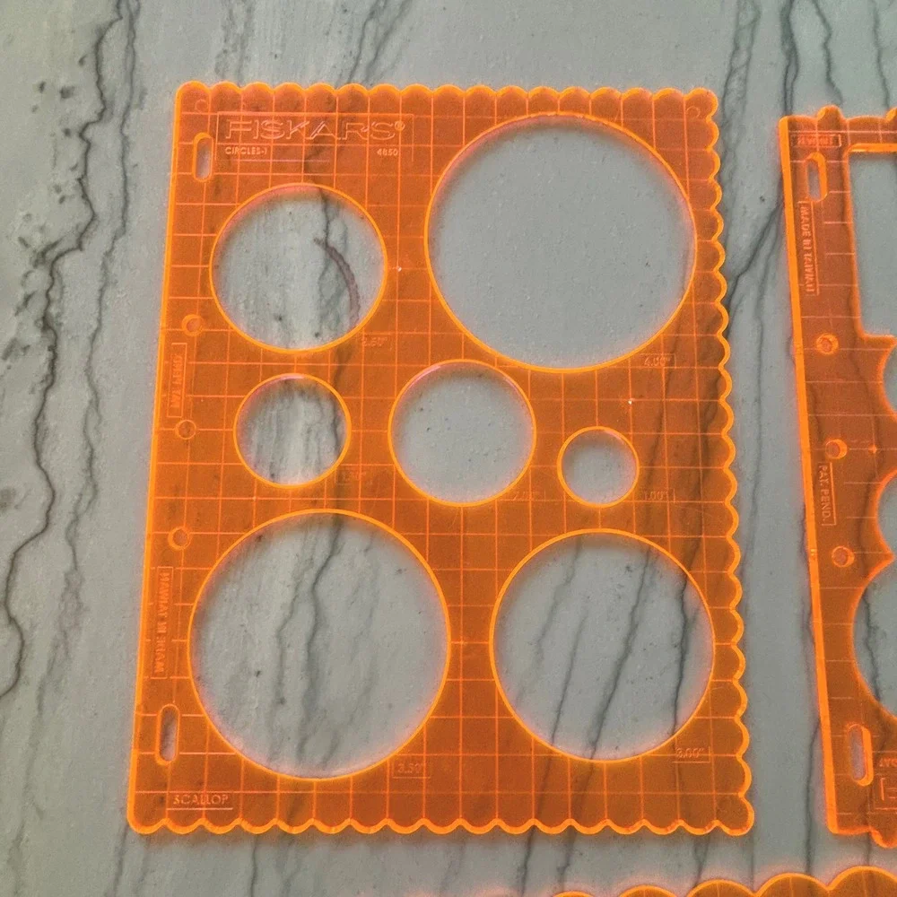 Fiskars Shape Templates Stencils Lot Circles Ovals Rectangles Tags Star